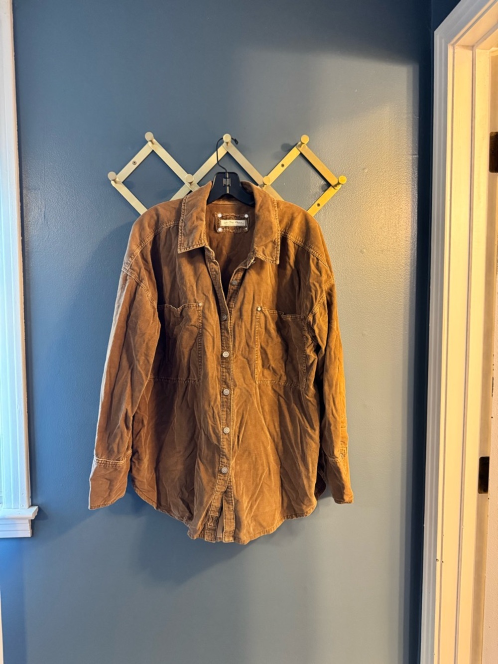 We The Free Chest-Label Corduroy Jacket in Brown